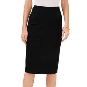 Vince Camuto Elastic Waist Straight Pull-On Pencil Skirt Black XS
